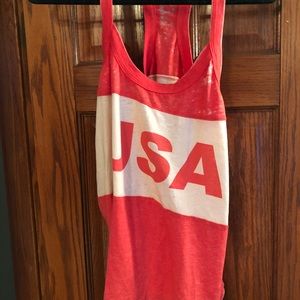 NWOT Chaser USA tank top L